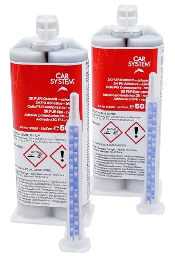 Colle polyurethane Carsystem 2K PU transparente 144.500 pour reparer les plastiques casses