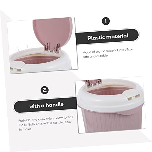 Basurero pequeño rectangular para cocina y oficina miniatura 7