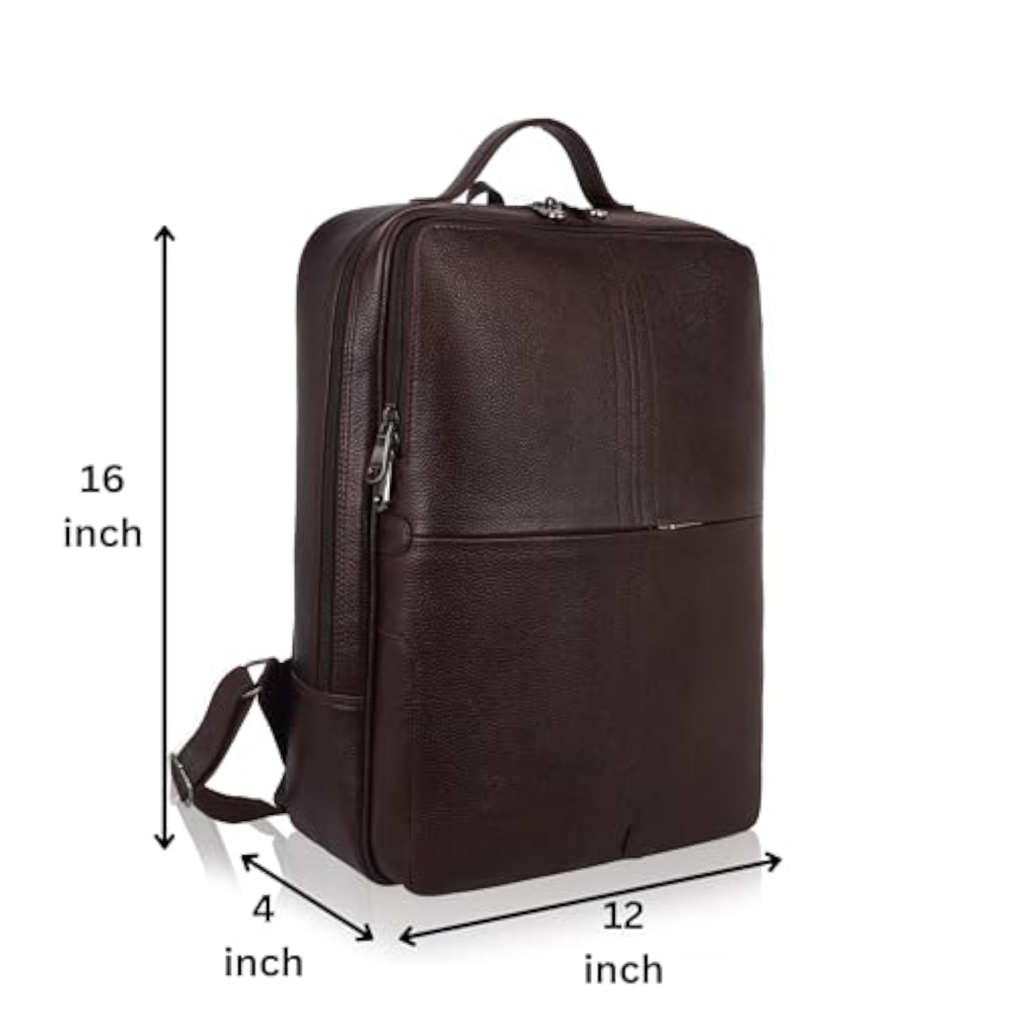 Leather Backpack with Sturdy Handle, Soft Texture