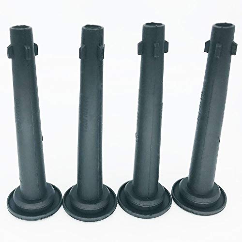 DMCOIL 4 Stück Zündspule Gummistiefel und Feder Compatible With Nissan Tiida March III X-Trail Note NV200 Qashqai Cube Renault Clio III Laguna III 1.6L 1.8L 2.0L 2005- Replaces OEM 22448-ED800