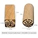 TINTON LIFE 16PCS Wooden Clay Pottery Stamp Pottery Tool Wood Block Stamp