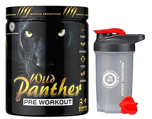 Hardcore Pre-Workout Supplement with Creatine Monohydrate, Arginine AAKG, Beta-Alanine, Explosive & Intense Muscle Pump, Caffeinated-For Men & Women [31 Serv, Mix Berries] Free Shaker