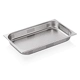 GN Behälter GELOCHT -GN1/1- Container Gastronorm Pans aus Edelstahl, ideal als Sous Vide Behälter, Kombidämpfer, Chafing Dish Einsatz
