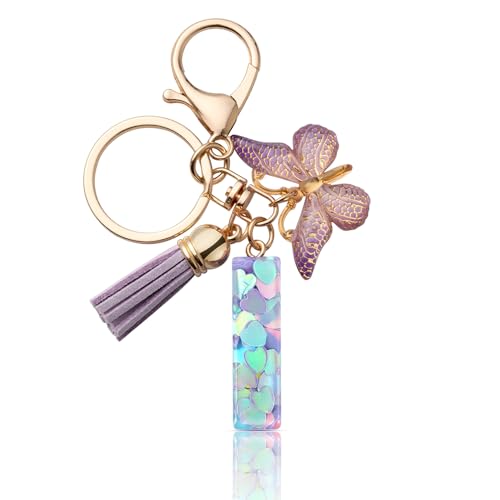 CHUQING Schlüsselanhänger Buchstabe Mädchen Schlüsselanhänger mit Anfangsbuchstaben Anhänger Schlüssel Letter Keychain für Frauen Damen