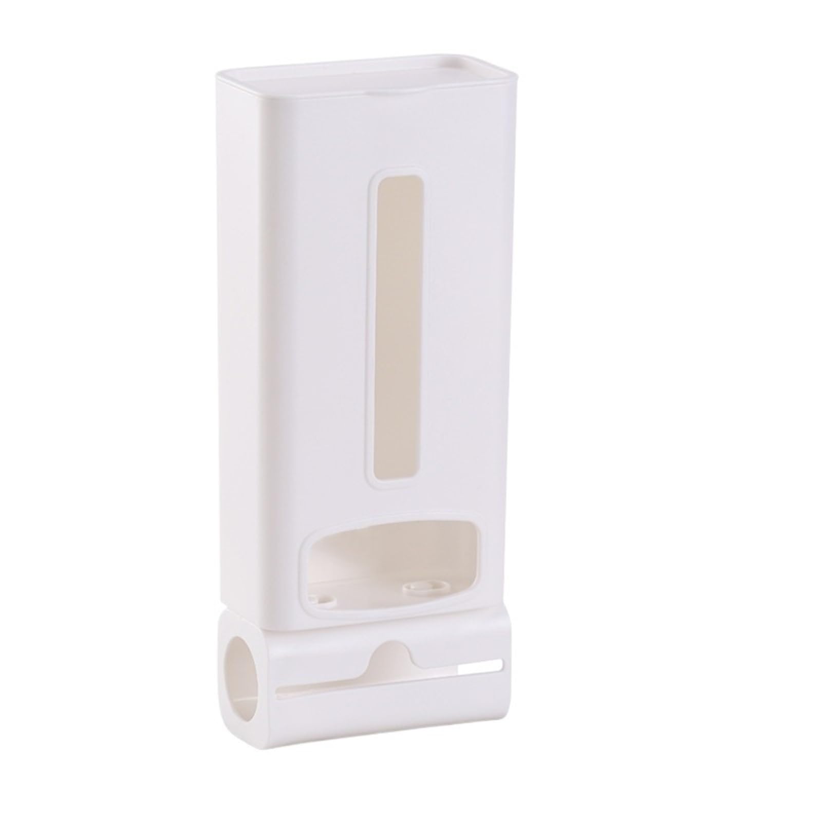 Caja de Almacenamiento Bolsas Basura for Colgar en la Pared, Organizador plástico for Cocina, dispensador for baño, Accesorios, 2 uds para Cocina y Baño(White)