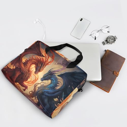 Maletín portátil con estampado Magic Dragons para laptop 13-15.6 pulg miniatura 7
