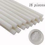 Wax Des bâtons de phoque, ANBOSE 16 pièces de colle bâtons de cire de scellement de la cire pour le sceau de cire, bâton de cire translucide pour 0.44 Inch Glue Gun, pour invitations de mariage, cartes, enveloppes