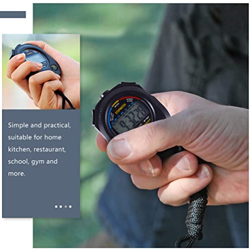 BESPORTBLE 2PCS Digital Stopwatch Timer Execução Do Timer para Treinamento de Árbitros de Fitness Sp