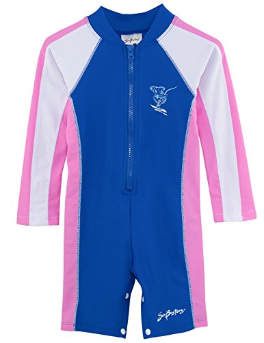 SunBusters Girls L/S Sunsuit(UPF 50+), Buttercup, 6/12 mos