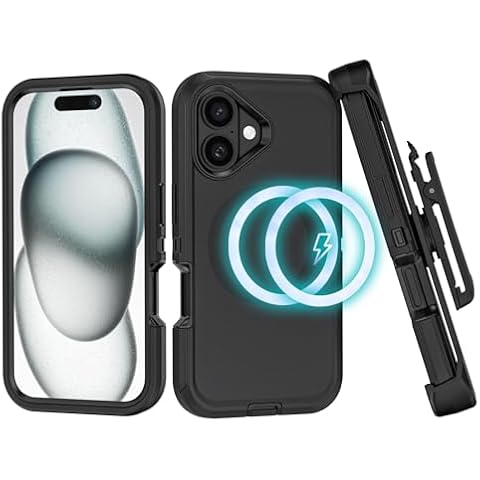 TMIDVFV iPhone 16 Case with Clip Cover
