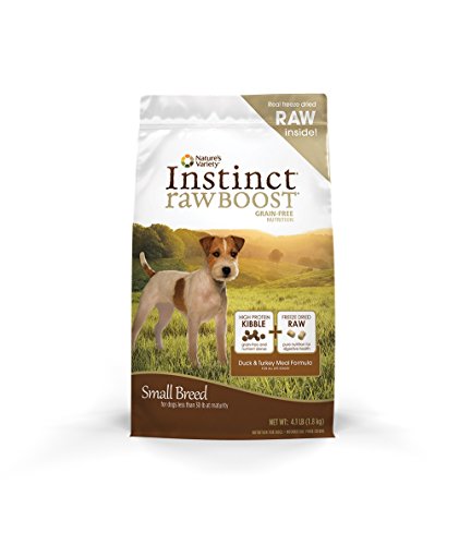 Instinct Raw Boost Small Breed Grain Free Duck Meal Formula Natural Dry Dog Food By Nature'S Variety, 4.1 Lb. Bag