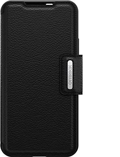 OtterBox Cover per Samsung Galaxy S22+ Strada, resistente a shock e cadute, vero cuoio, 2 slot carte di credito, testata 3x vs norme MIL-STD 810G, Nero
