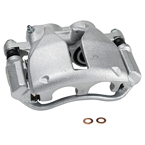 Image of TRQ Rear Left and Right Brake Caliper Set Caliper Brackets Hardware Compatible with 10-18 Mercedes-Benz Sprinter 3500 with Dual Rear Wheels DRW 07-09 Dodge Sprinter 3500 Dual Wheels DRW