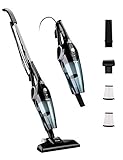 Holife Staubsauger Beutellos, 12Kpa 600W 2in1 Stielstaubsauger & Handstaubsauger (5m Kabel / 0.8L Staubbehälter / 2 * Hepa Filter), Stabstaubsauger für Hartboden 【Energieklasse A】 (Nicht für Nass)