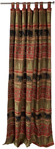 Rideaux Carstens Bear Country marron rustique pour chalet - 3