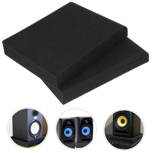 4 piezas de almohadillas de espuma aislantes para altavoces, foam acústico para separación y absorción de sonido miniatura 5