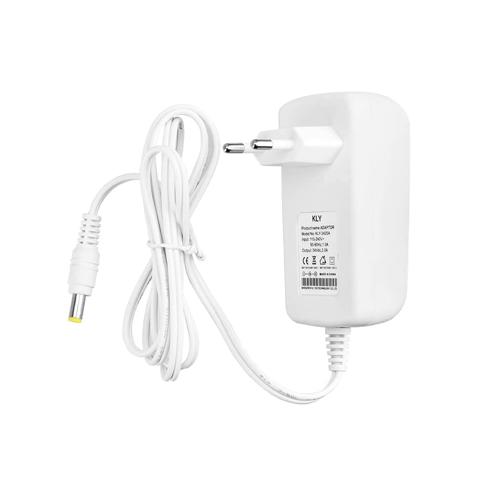 CABLEPELADO Fuente de alimentación 12 V 2 A, DC 5.5x2.5mm, Blanco
