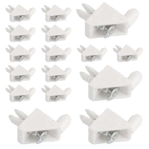 30 pines de soporte de estante 101558 compatibles con IKEA Shelf Pax, clavijas de soporte de repuesto (30 tornillos plateados)