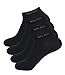 Produktbild HUGO BOSS Herren Sneaker Socken Füßlinge Business Socks 50272217 4 Paar, Farbe:Schwarz, Größe:43-46, Artikel:-001 black