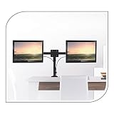 PureMounts PM-OFFICE-AD Dual Screen adapter do 2 monitorów 33-69 cm (13-27 cali), pochylenie: -45° do 45°, wychylny: -15° do 15°, obrotowy: -180° do 180°, nośność: maks. 10 kg, VESA 100 x 100 czarny