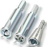 Feekoon Wire Twisting Tool, 3 Way/ 5 Way Wire Stripping Tools and 6mm Hex Shank Cable Twister Tool, Wiring Stripper and Twister, Wiring Twisters Bit for Power Drill, Cable Twisters Connector