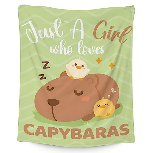 Blanket for Girls - 30"x40" Cute Throw Gifts - Green Soft Fuzzy Blankets for Couch & Office