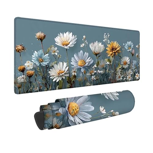 Tapis de souris imperméable blanc 80x40cm pour protéger le bureau des taches