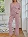 LILLUSORY Womens 2 Piece Lounge Sets Winter Outfits 2025 Sweatsuit Matching Pjs Airport Vacation Travel Fall Pajamas Fashion Pink L
