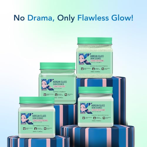 Image of K DERMA Korean Face & Body Scrub | With Rice Water & Ceramide | For Glass skin | Deep Cleansing | Exfoliation | Skin Brightening | For Glowing Skin | 380ml | Pack of 2