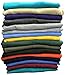 BILLIONHATS 24 Pack Mens Cotton Short Sleeve Lightweight T-Shirts, Bulk Crew Tees for Guys, Mixed Bright Colors Bulk Pack (X-Large) Assorted