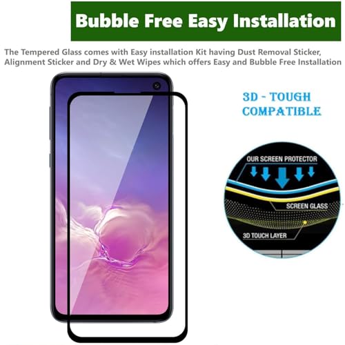Image of Tempered Glass for Samsung Galaxy S10e - Edge-to-Edge Coverage, Crystal Clear, Bubble-Free Installation - Ultimate Protection (Pack of 1)