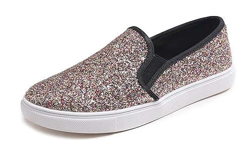Feversole Women's Fashion Slip-on Sneaker, Glisser sur La Baskets Mode pour Femmes