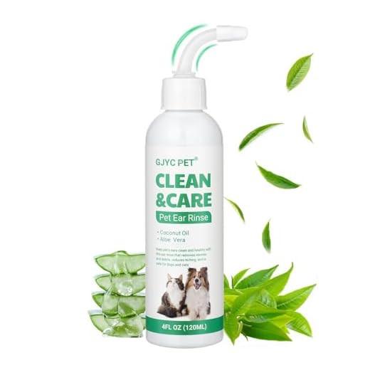 Lavado de Oídos para Perros, Gotas para Oídos que Alivian la Inflamación y Picor, Limpiador de Oídos para Mascotas, Solución de Limpieza para Oídos Caninos, Eliminador de Cera, Suciedad y Mal Olor en