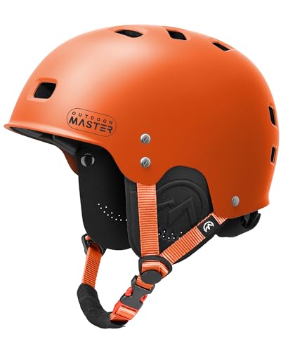 Image of OutdoorMaster Kayak Helmet, Adjustable Surf Helmet with Ear Pads | ABS + EVA, Quick-dry, 12 vents, Dial adjust, 304 stainless steel rivets, Fits 50-63cm, for water sports, Boating /Surfing