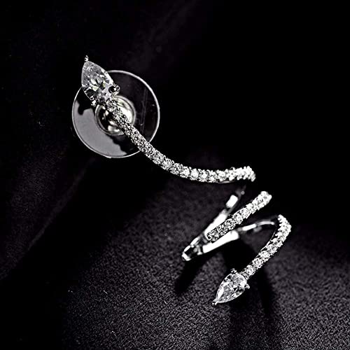 Ear bone clip de serpiente ajustable que rodea las orejas sin perforación 3