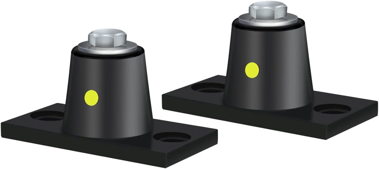 Floor Mount Vibration Isolator, 100% Neoprene, Capacity Range: 550 to 1100 lb.