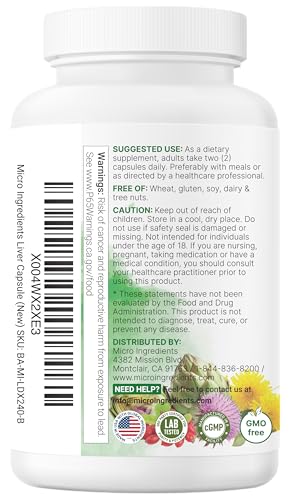 Micro Ingredients Liver Advanced+ Veggie Capsules