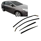 J&J AUTOMOTIVE HEKO Deflettori per Ford Focus 3 Wagon 2010-2018, 4 pezzi