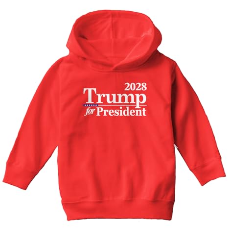 Trump For President 2028 Political Toddler/Youth Fleece Hoodie2