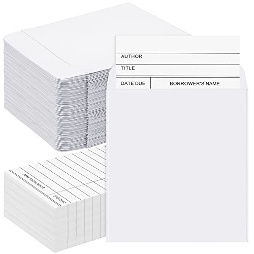 Pochettes pour livres de bibliothèque Harloon contre la perte de fiches