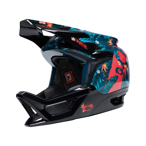 O'NEAL | Casque de VTT | FR DH | Selon la Norme de sécurité EN1078, de Nombreuses Ouvertures de Ventilation facilitent la Respiration, IPX® ACells | Transition Helmet Rio V.22 | Adulte | Rouge | M