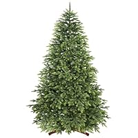 SHareconn Albero di Natale Artificiale 100% PE 165 cm - 3051 Punte, Rami Densi e Realistici, Alberi di Natale con Supporto in Legno, Montaggio Rapido, Riutilizzabile