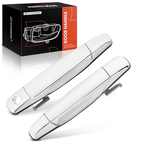 A-Premium 2Pcs Front Exterior Door Handles Compatible with Chevrolet Silverado 1500 2007-2013, Tahoe, Suburban, Avalanche & GMC Sierra, Yukon & Cadillac Escalade, Driver and Passenger Side