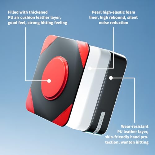 lcvtos Wand-Schlagpolster Boxen, Boxen Training PU Schlagpolster, Elastischer Schwamm, Fokus-Zielpolster, für Fitnessstudio, Boxtraining, Haushalt