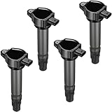 BDFHYK Ignition Coil Pack UF557 Compatible with Jeep Patriot 2007-2017 Jeep Compass 2009-2020 Dodge Journey Caliber Avenger Chrysler 200 Jeep Oem Coil Pack 1.8L 2.0L 2.4L l4 Coil for IC637 Set of 4