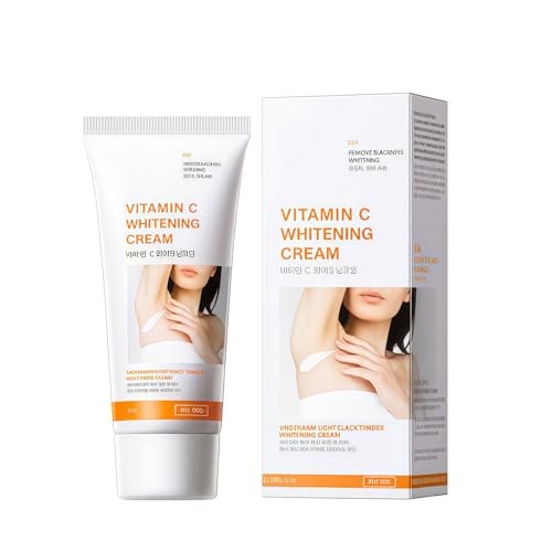 Crema Blanqueadora Corporal Para Aclarar Piel, Crema Hidratante Con Colágeno Para Axilas, Cuello, Codos Y Zonas, Elimina Manchas Oscuras, Fórmula Liviana, 59.9g