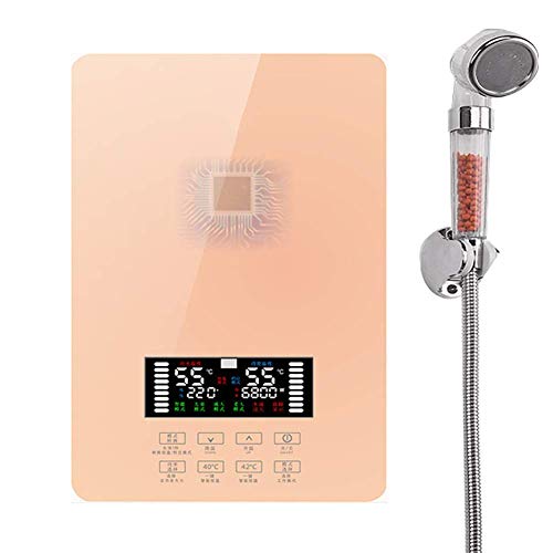 Preisvergleich Produktbild 8bayfa Intelligente Tankless Durchlauferhitzer, präzise Temperaturregelung, Temperatur kann frei