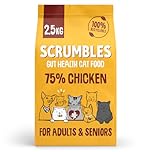 Scrumbles All Natural Dry Cat Food with 75% Chicken, High Protein Food For Adults And Seniors, 2.5Kg,package may vary