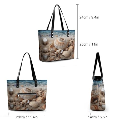 Bolso tote de mujer con diseño Seashells miniatura 3