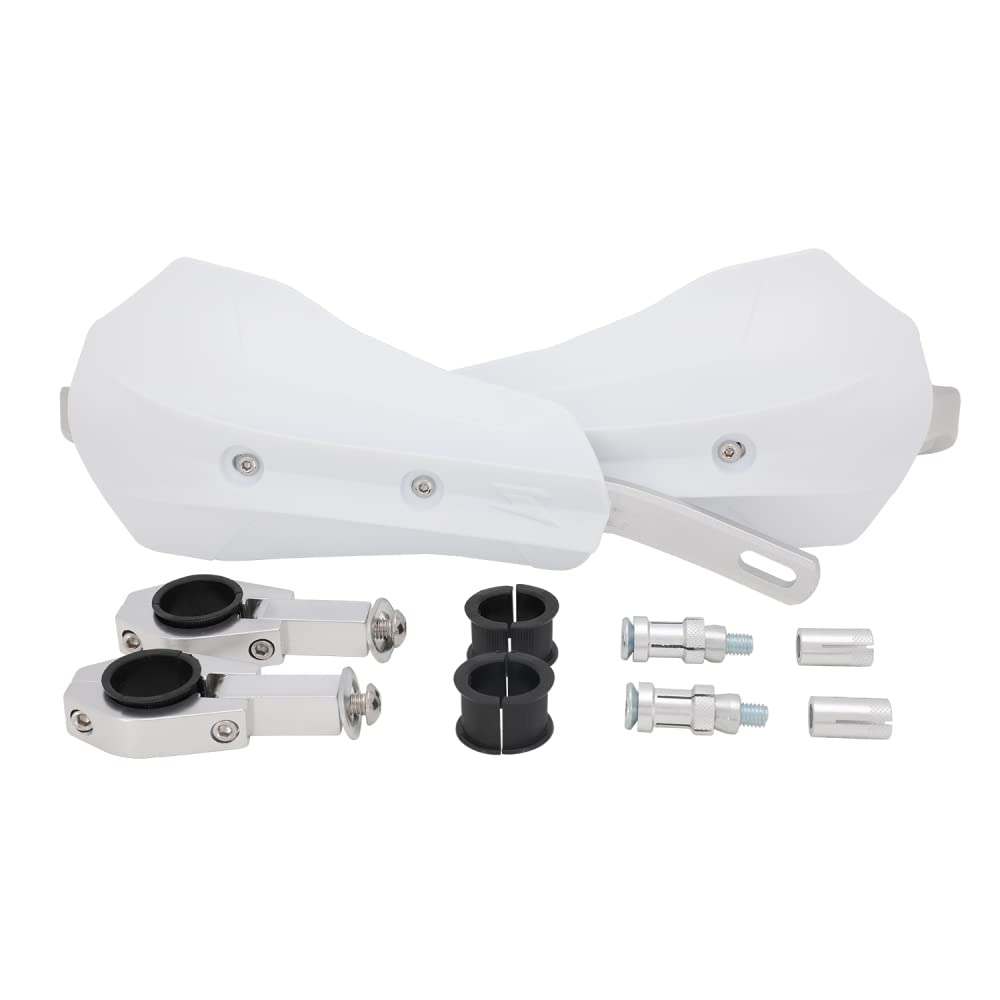 Motorcycle 7/8 22mm 1 1/8 28mm Handguard Hand Guard Handlebar Bar Guard Protector Fit For Yamaha Pit Dirt Bike Sprzęt ochronny(White)